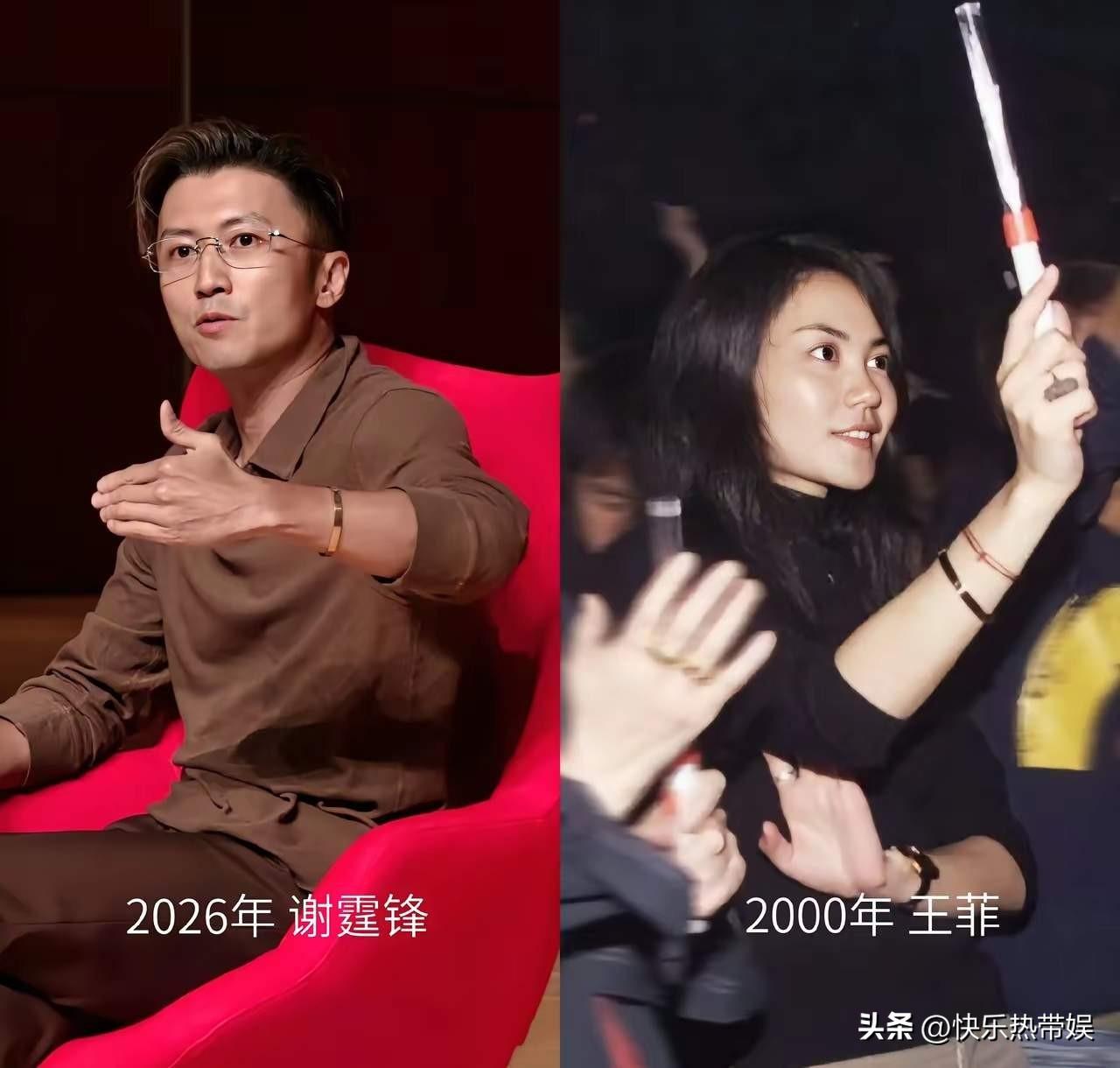 到了这个年纪，谢霆锋还在秀与王菲的恩爱
而张柏芝，三个儿子逐渐长大，孩子们懂礼貌