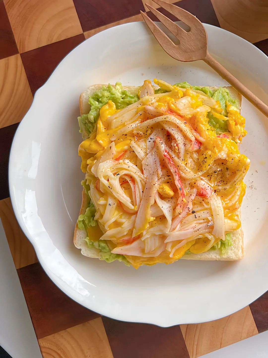 🥑🦀柳滑蛋三明治🥪，让你一口沦陷