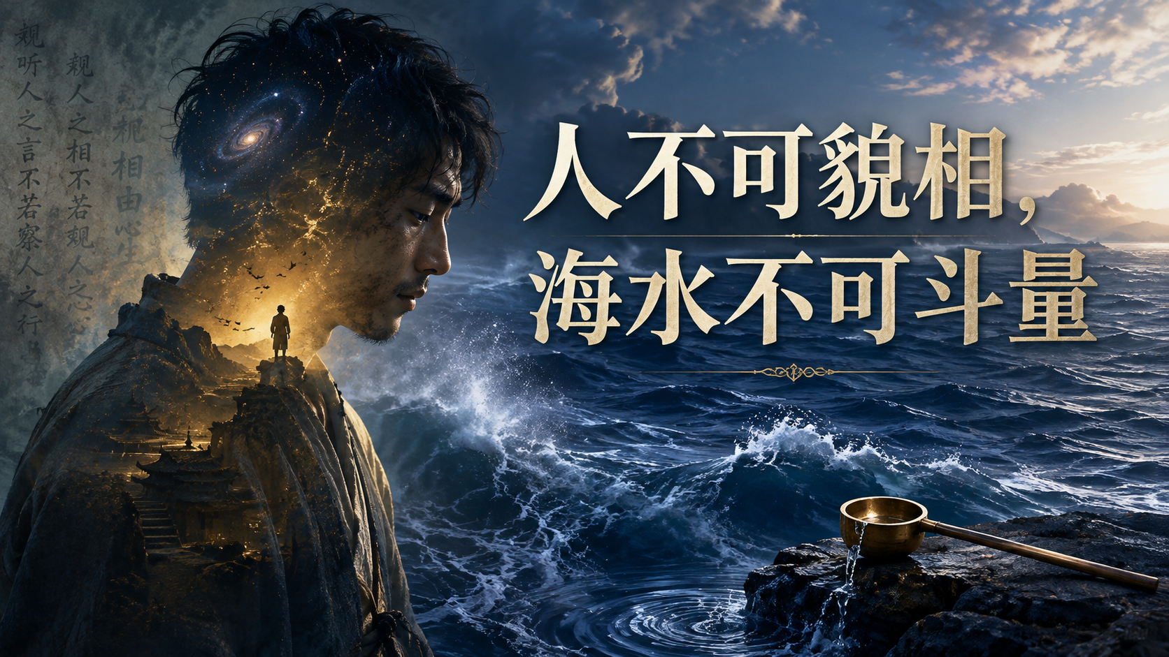 上联是：人不可貌相，怎么对下联:人不可貌相，海不可斗量上联“人不可貌相”，下联应