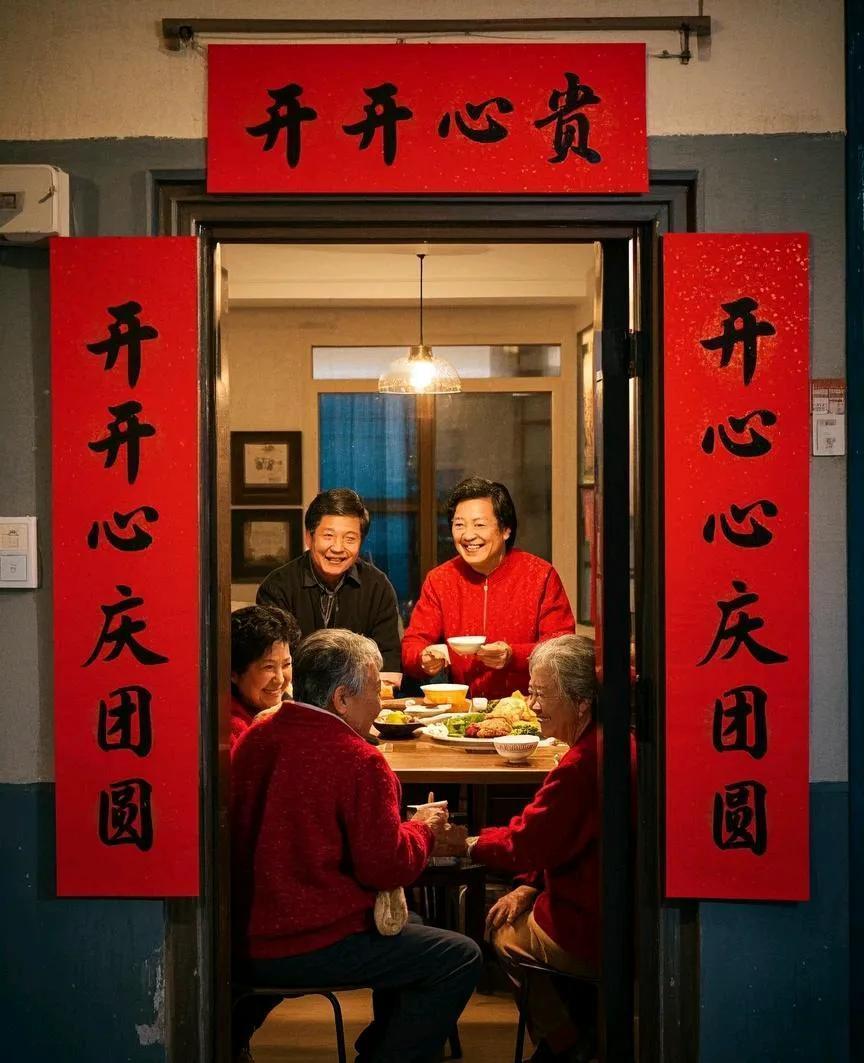 1. 和和美美迎福运
2. 顺顺当当贺吉祥
3. 欢欢喜喜纳瑞祥
4. 甜甜蜜蜜