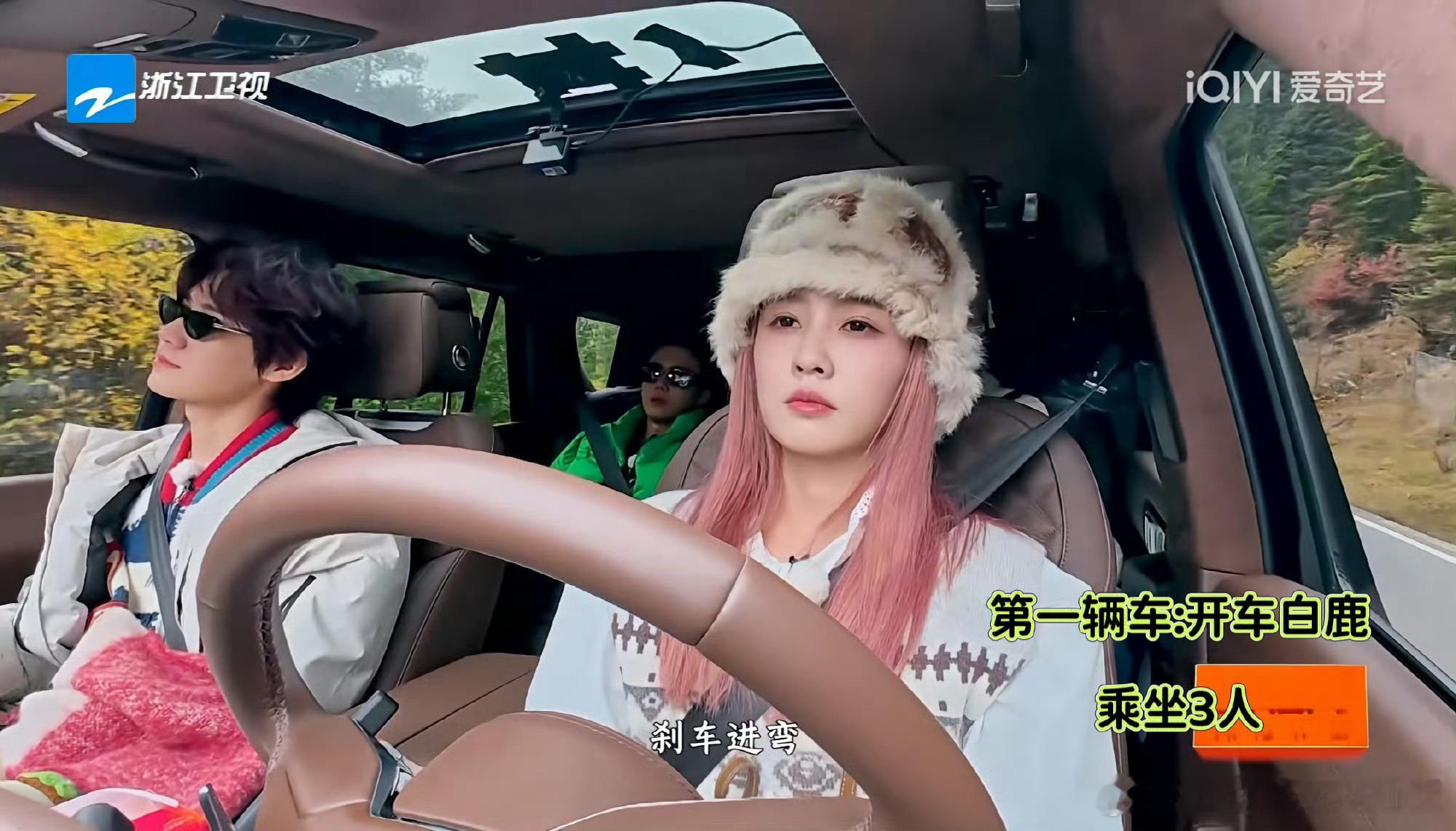 白鹿当时也在开车吧，她在另外一辆车。看过正片都知道，这也要起承转白鹿？实在有疑问