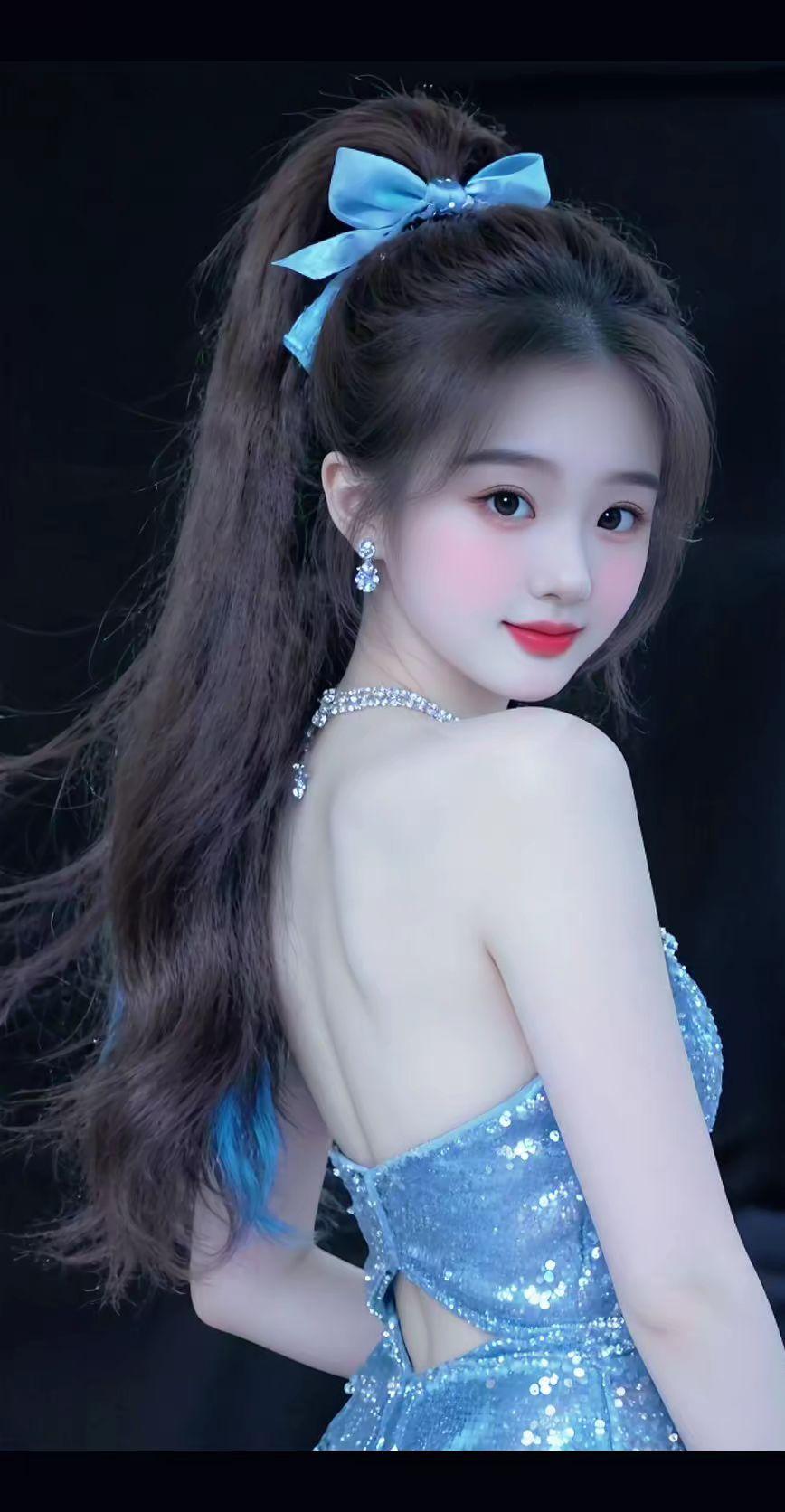 露肩吊带小姐姐