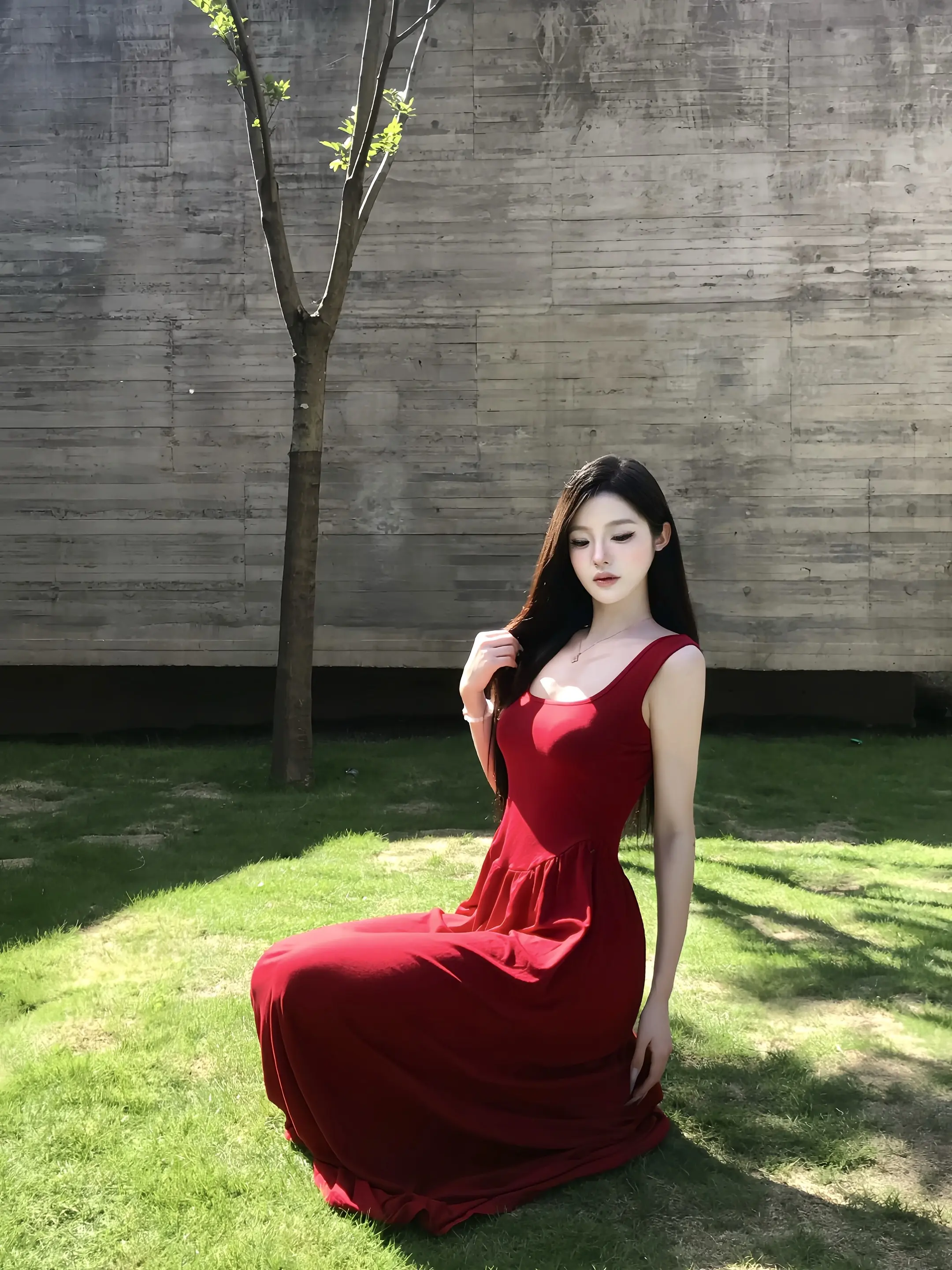 红色太显白啦。