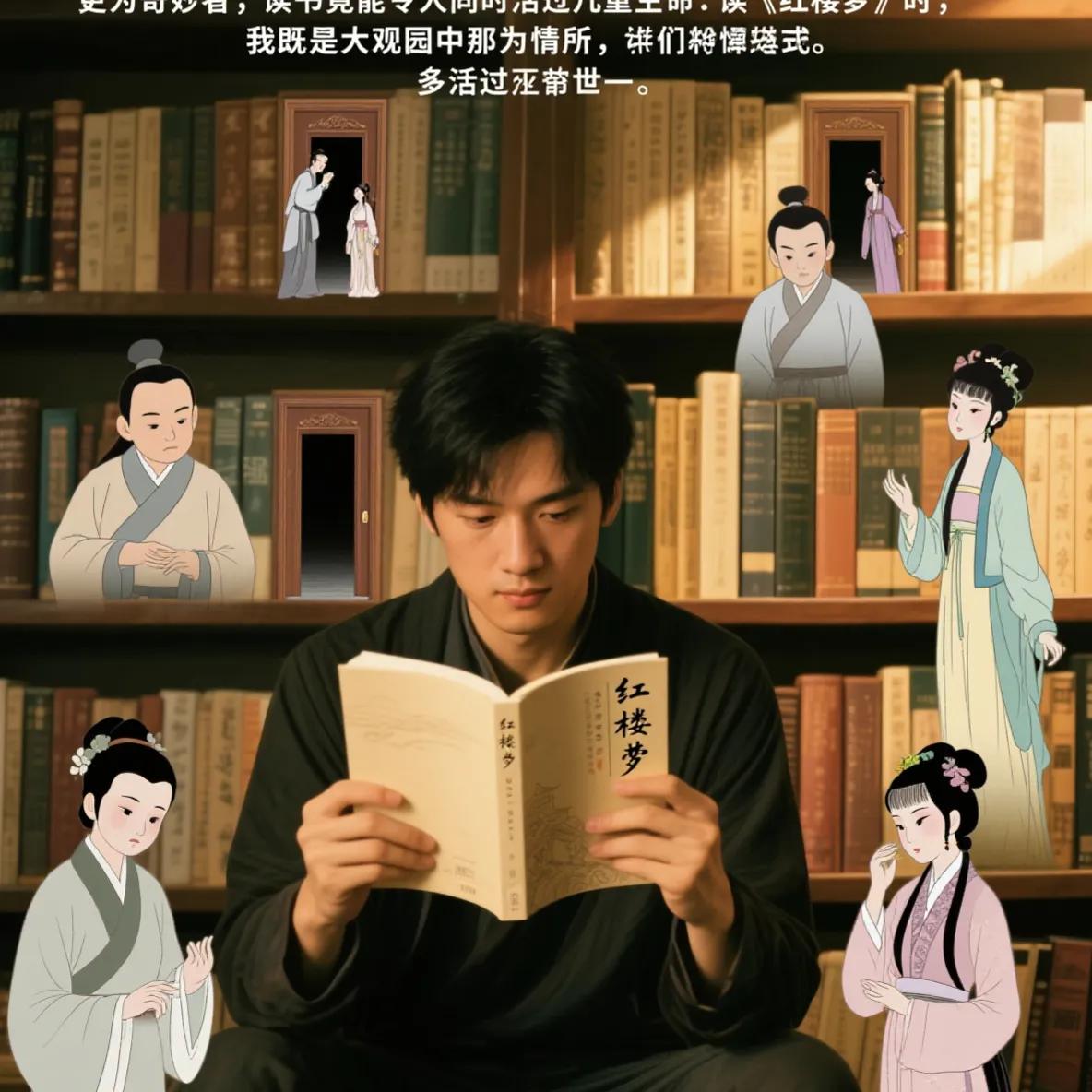 书籍首先撕开了空间之锁。我虽常处一室，却可借地理志游遍名山大川，在《徐霞客游记》