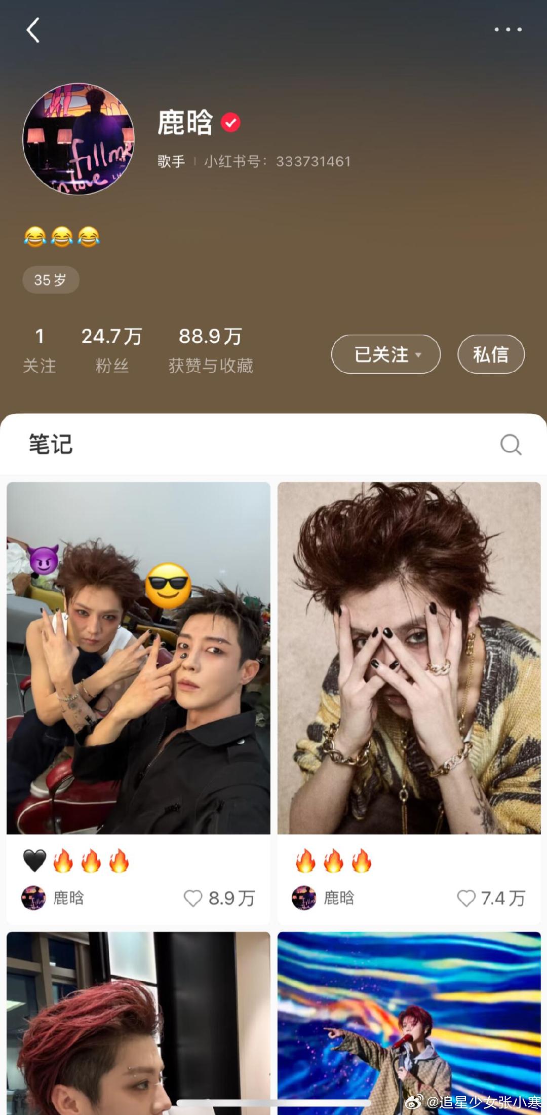 鹿晗全平台账号恢复正常鹿晗微博终于恢复正常了，这就很有意思了。鹿晗全平台社交账号