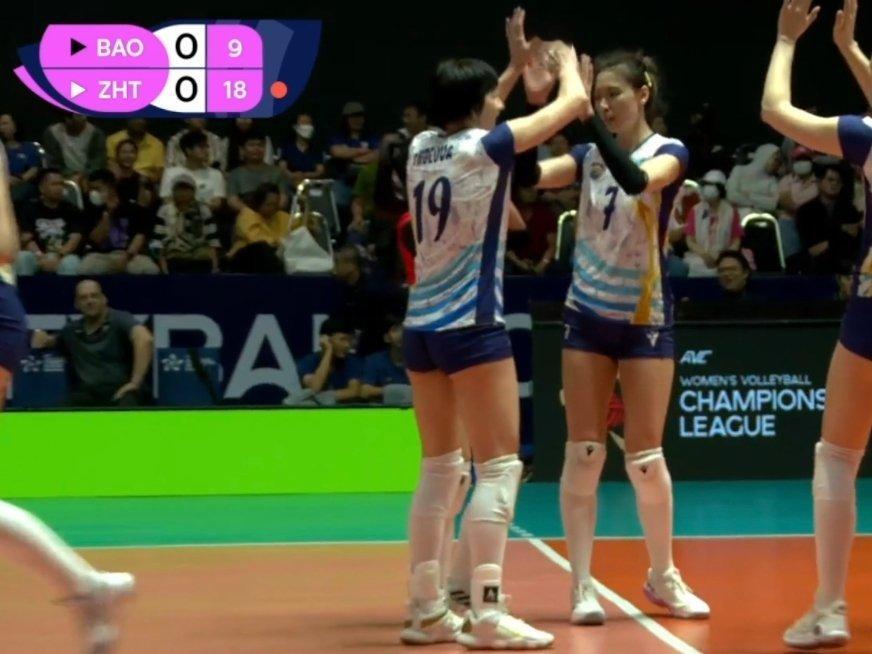 2026女排亚冠 北京女排第一局打到现在丢了6️⃣个一传了，董禹含还是有点顶不住