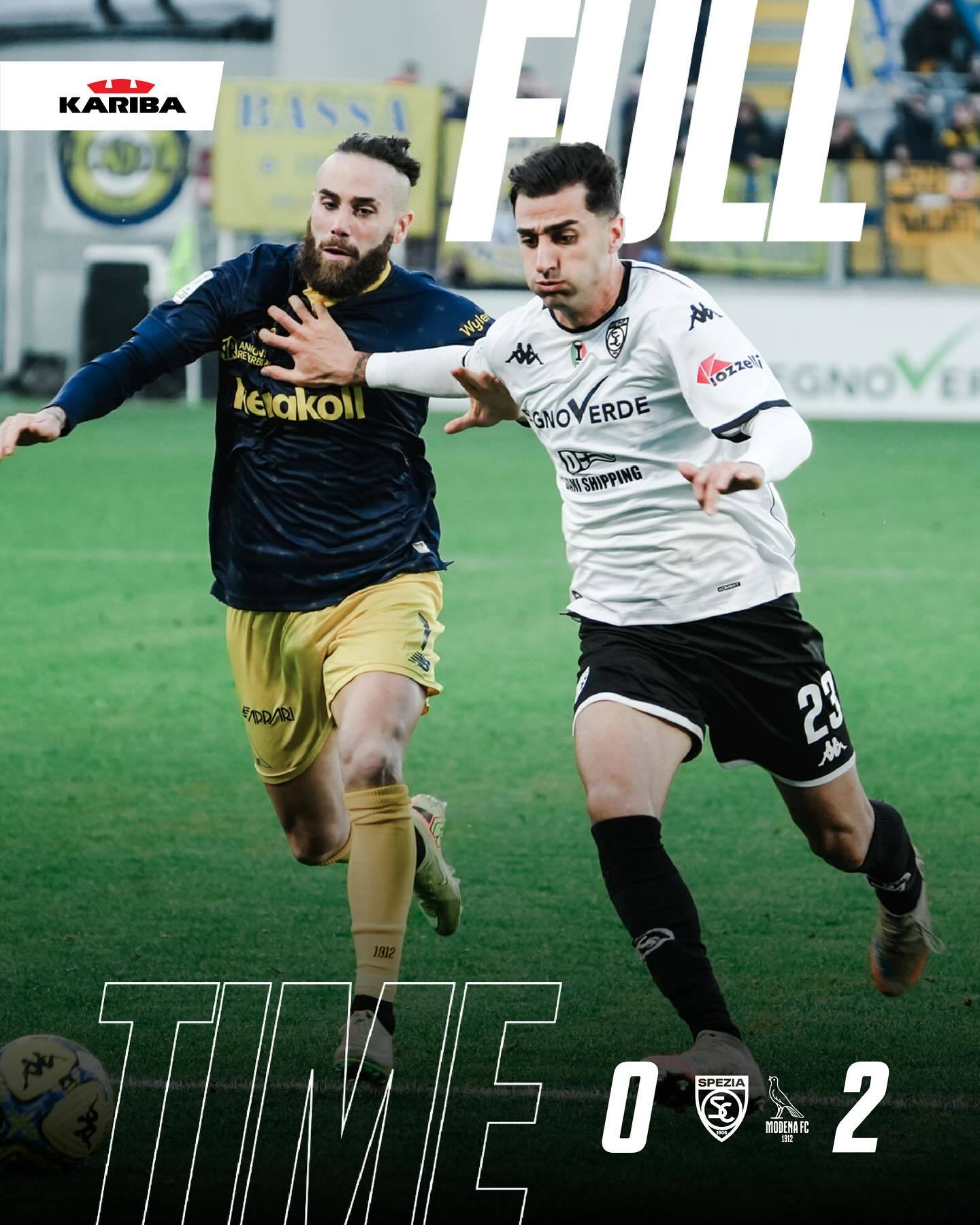 意乙 由多纳多尼🇮🇹教练执教的斯佩齐亚主场0：2不敌摩德纳队。ac米兰名宿