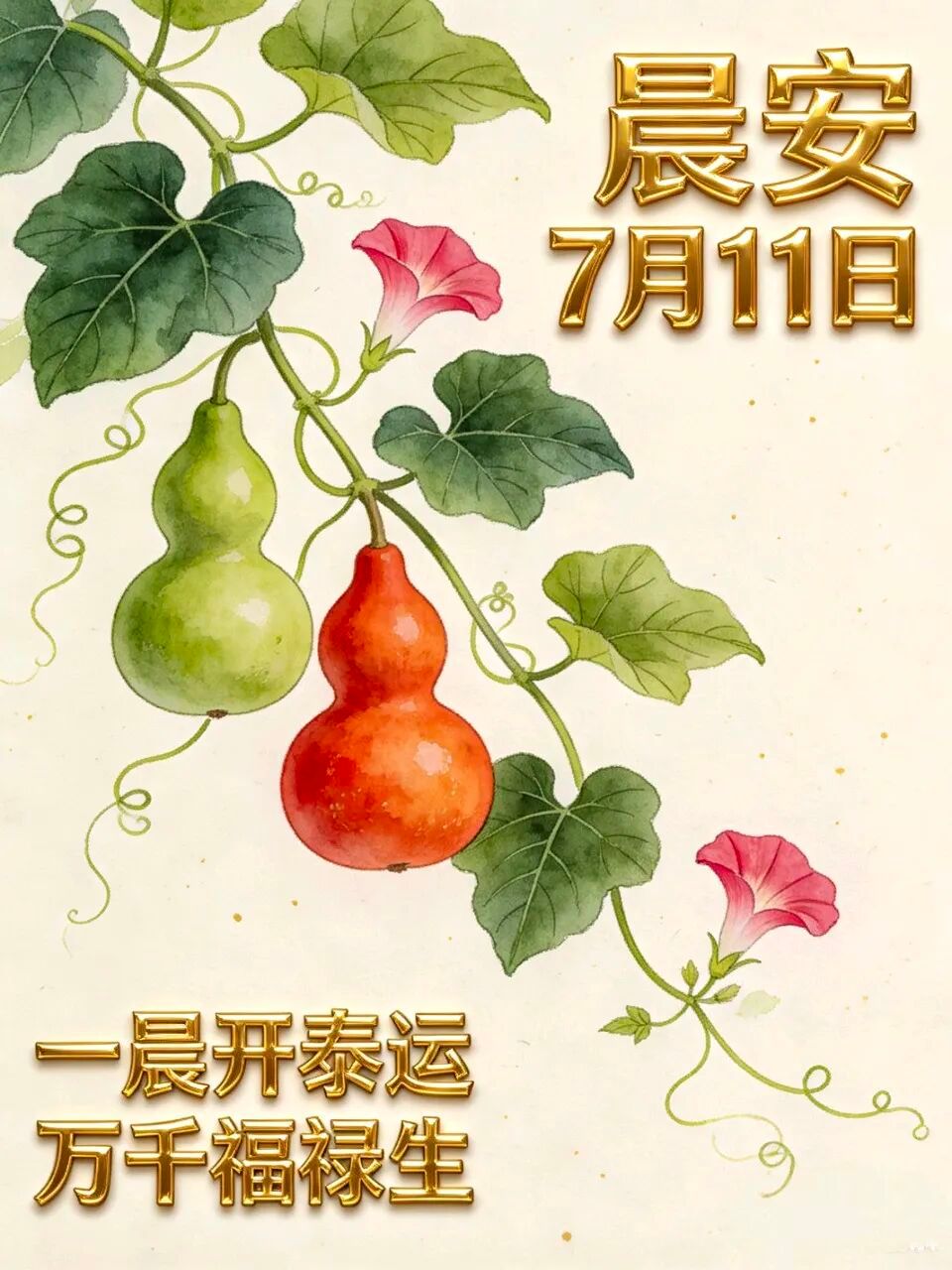 2026.7.11周六早安祝福图片壁纸拿图吱一声噢～ 
