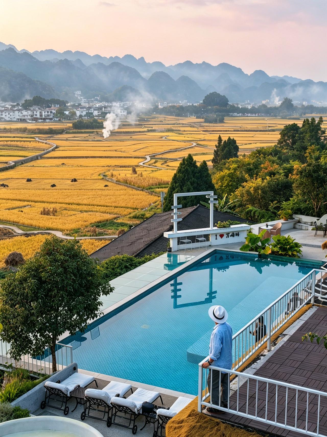 风过稻田，云游群峰｜这才是山野度假该有的样子

天下山峰何其多，唯有此处峰成林!