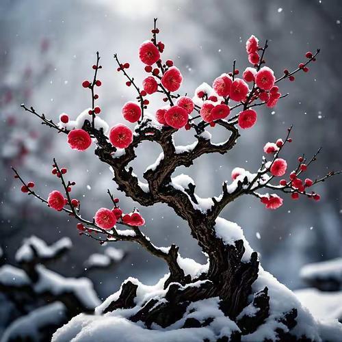 下联：瘦影摇寒傲雪枝

赏析：上联“冷香凝艳横窗月”描绘寒夜中梅花凝香、月色横窗