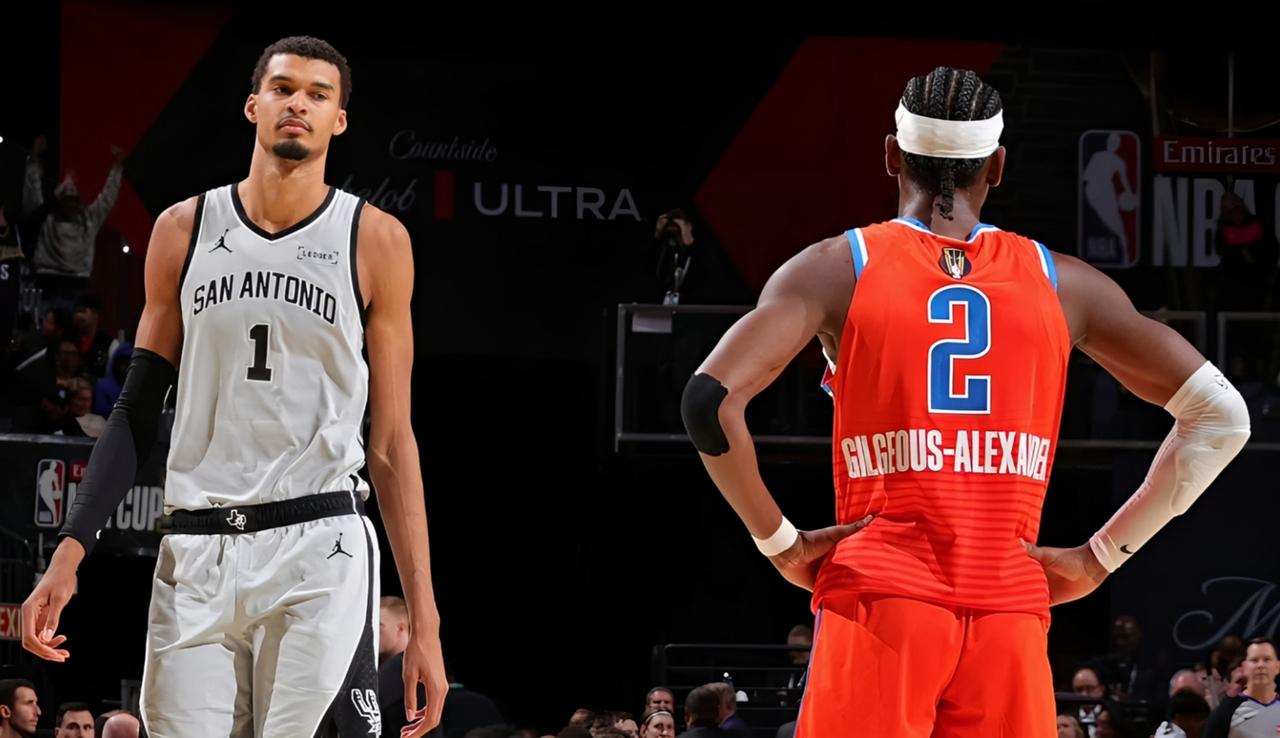 文班亚马在与不在，马刺真是完全不同的两支球队。

马刺险胜雷霆进入了NBA杯决赛