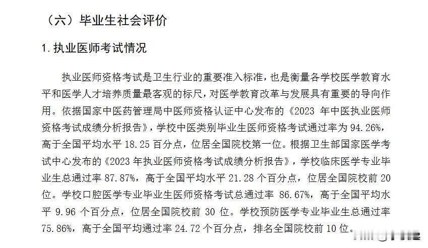 浙江中医药大学：中医类医师资格考试通过率94.26%！

根据浙江中医药大学本科