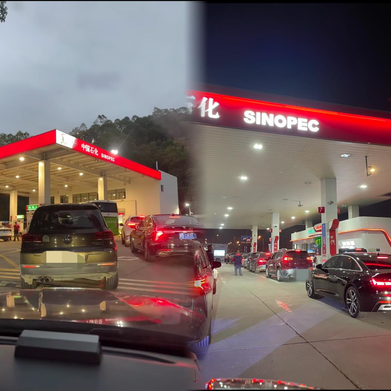 4月12日晚，
加油站又排起长队，
不是油价下跌，而是油车车主早已想明白一件事。