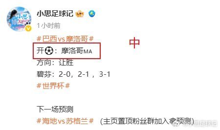 巴西vs摩洛哥世界杯