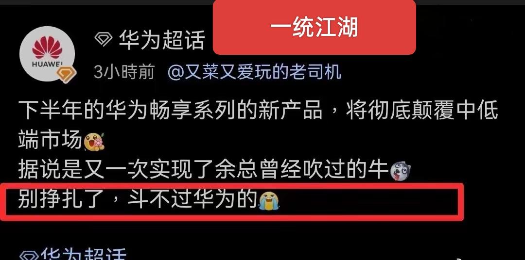 华为畅享90只是开胃小菜，下半年还会有大动作，将彻底颠覆中低端市场 ，留给友商的