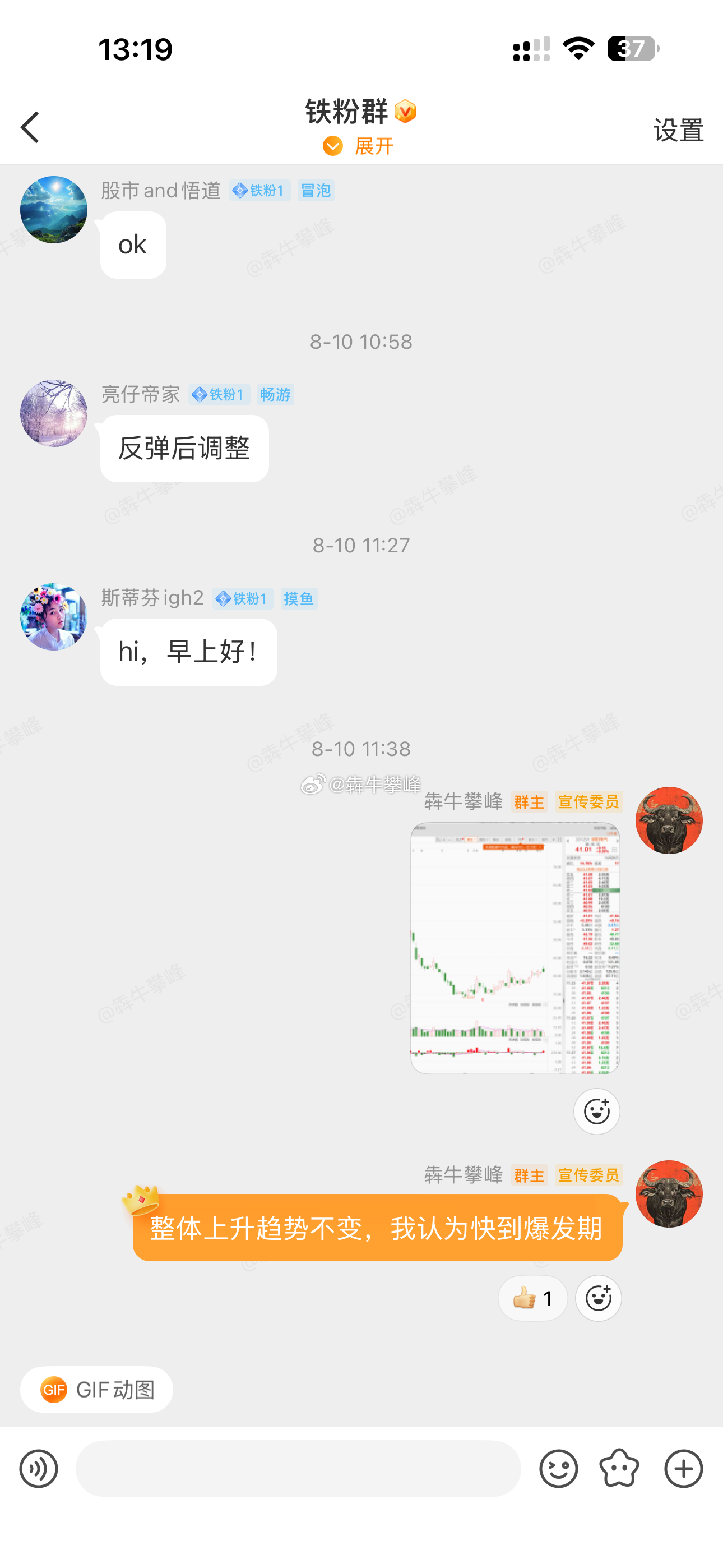 铁粉群送的明阳电器要冲击20%涨停呀这是！ 