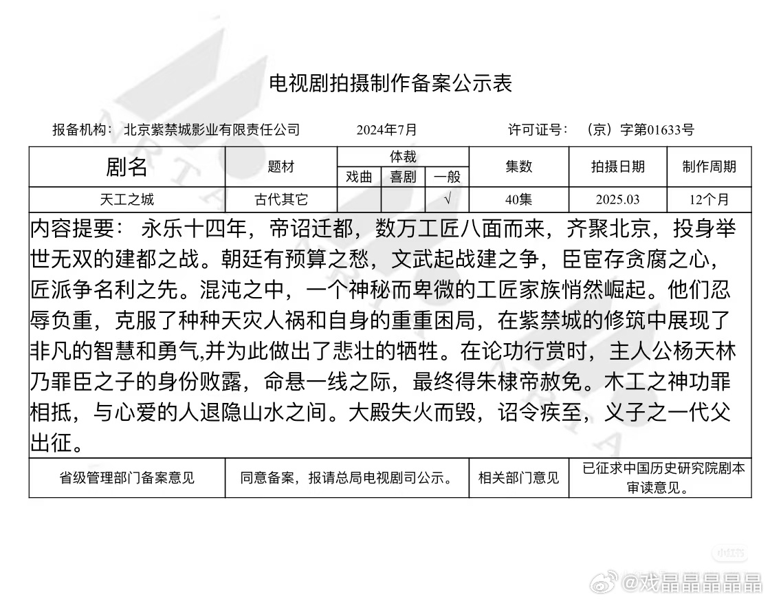 Cy从23年就发通稿要演天工之城这个大饼，现在传出来花落黄轩，黄轩是85年出生的