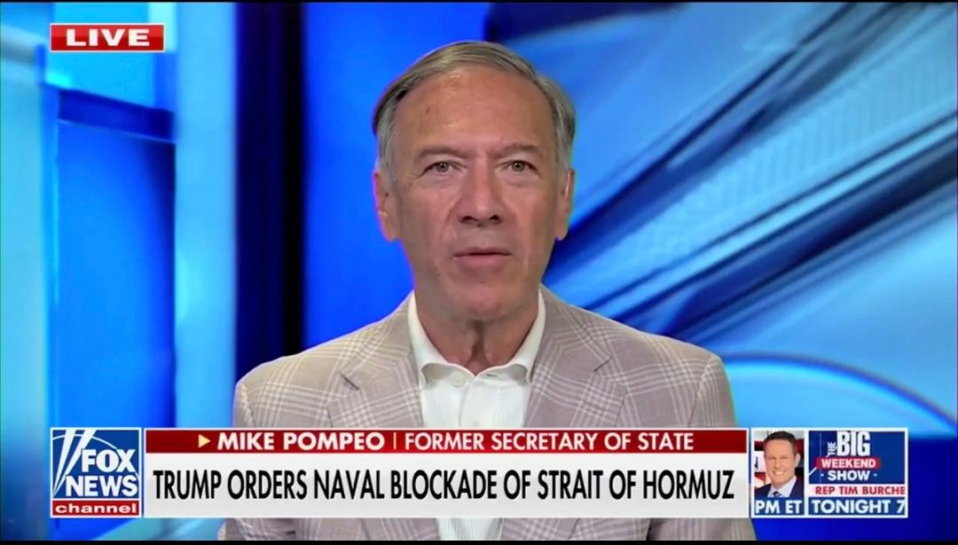 越来越瘦的美国前国务卿蓬佩奥北京时间4月15日写道：“‘史诗狂怒行动’对中国和俄