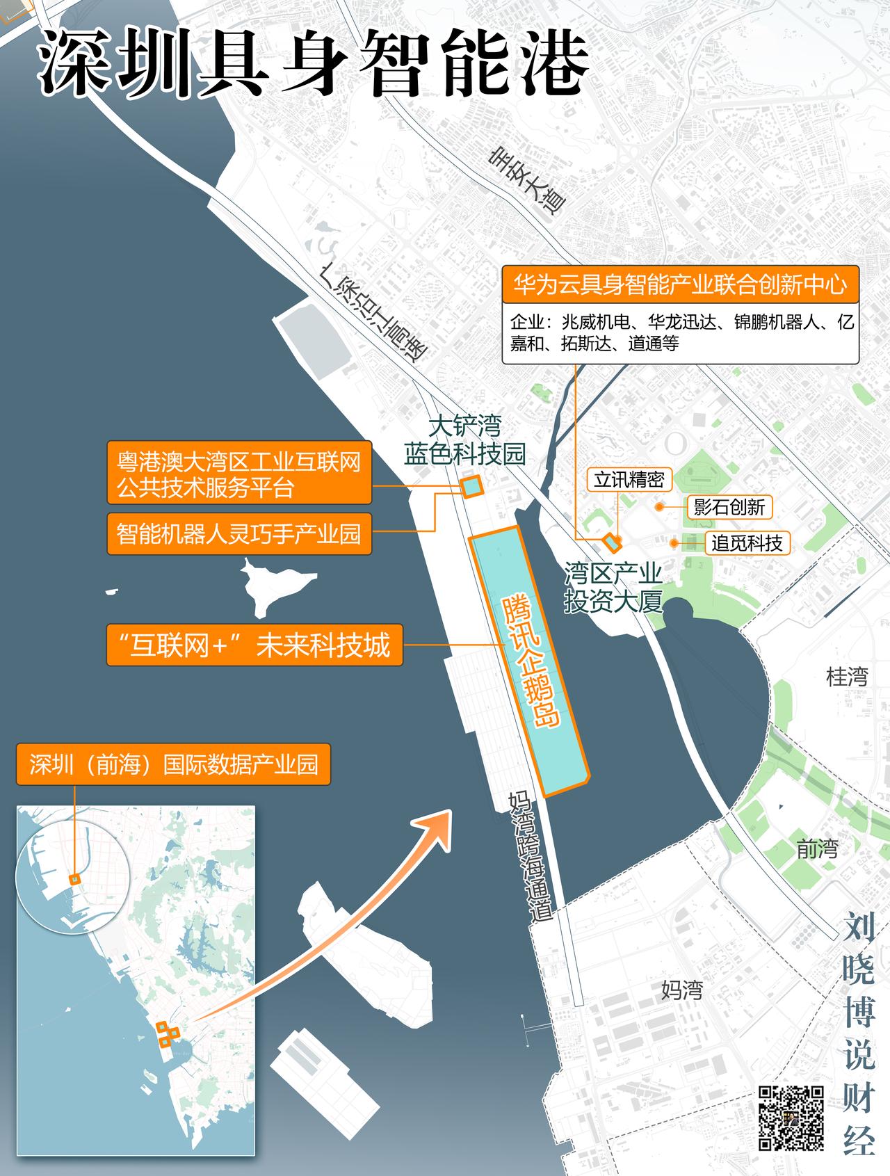 中国首个“具身智能港”
主要由湾区产业投资大厦、“互联网+”未来科技城、智能机器