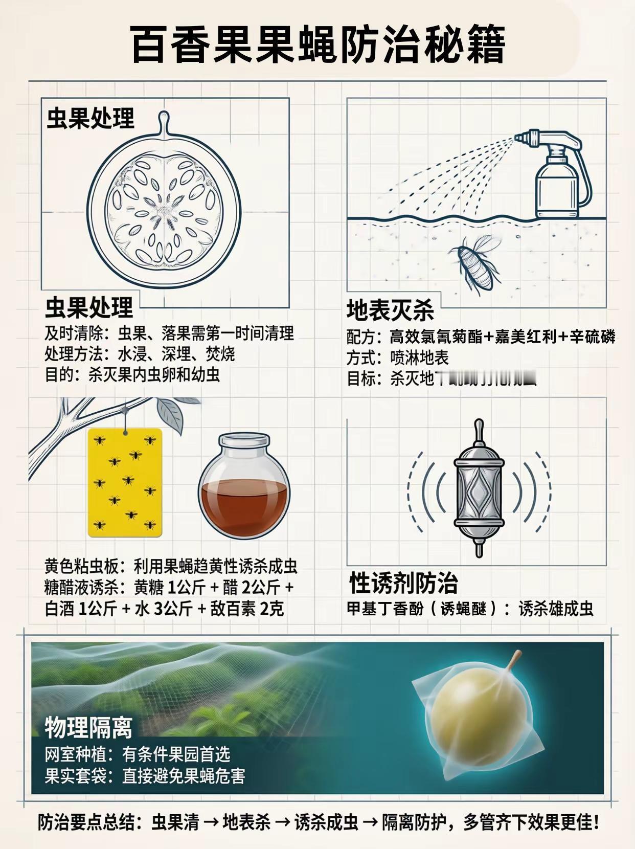 🪰百香果果蝇防不住？6招秘籍收好！。种百香果的家人们，果蝇不防好，果子全废掉！