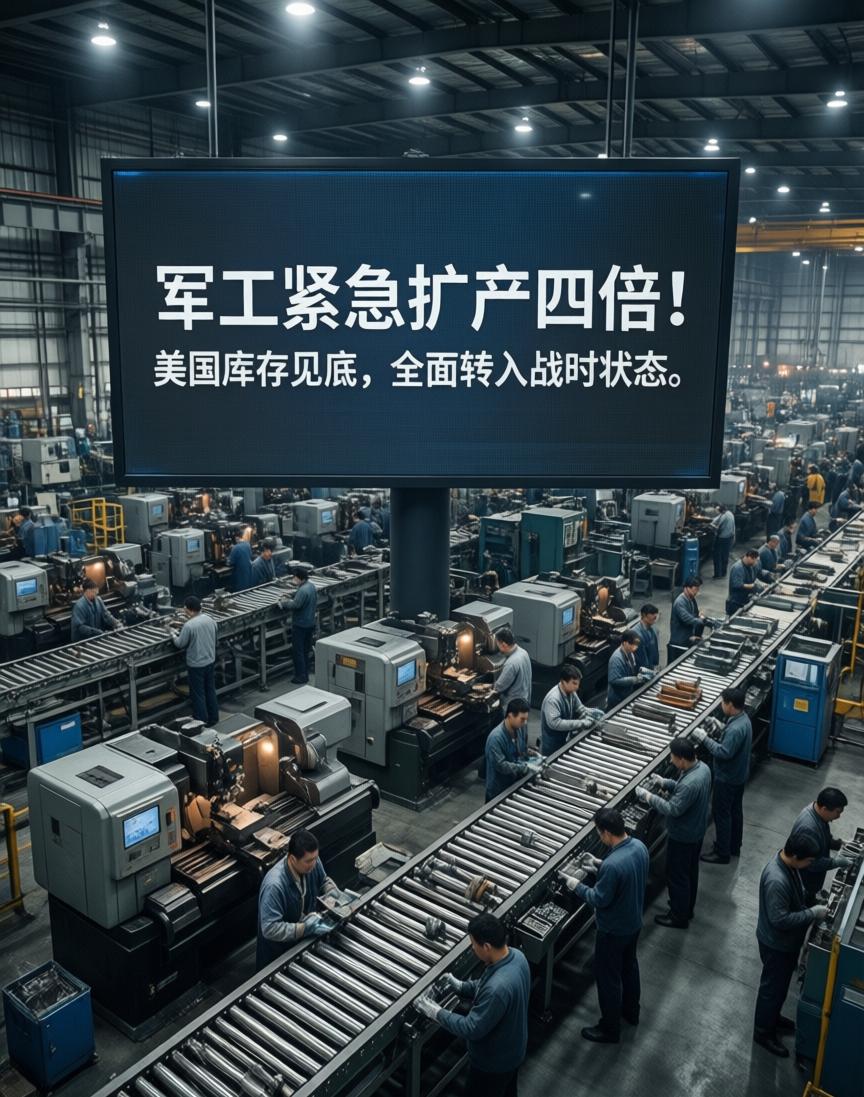 军工紧急扩产四倍！美国库存打光了，全面转入战时状态

路透社3月25日曝出一则信