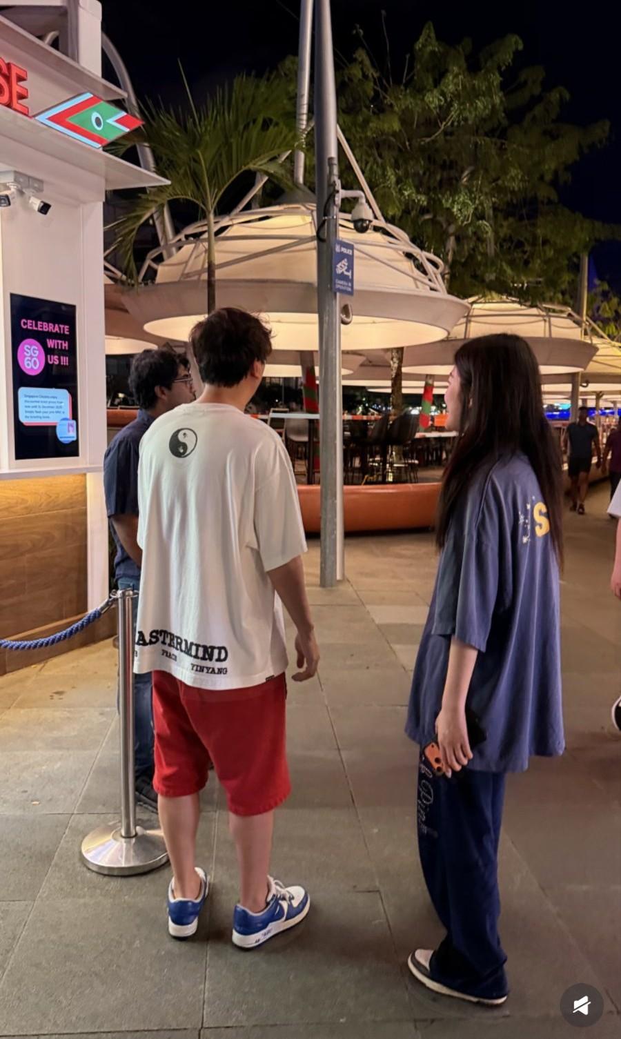 王思聪情人节没有陪女朋友懒懒，而是跑到新加坡的克拉码头与朋友聚会，油腻了好多！