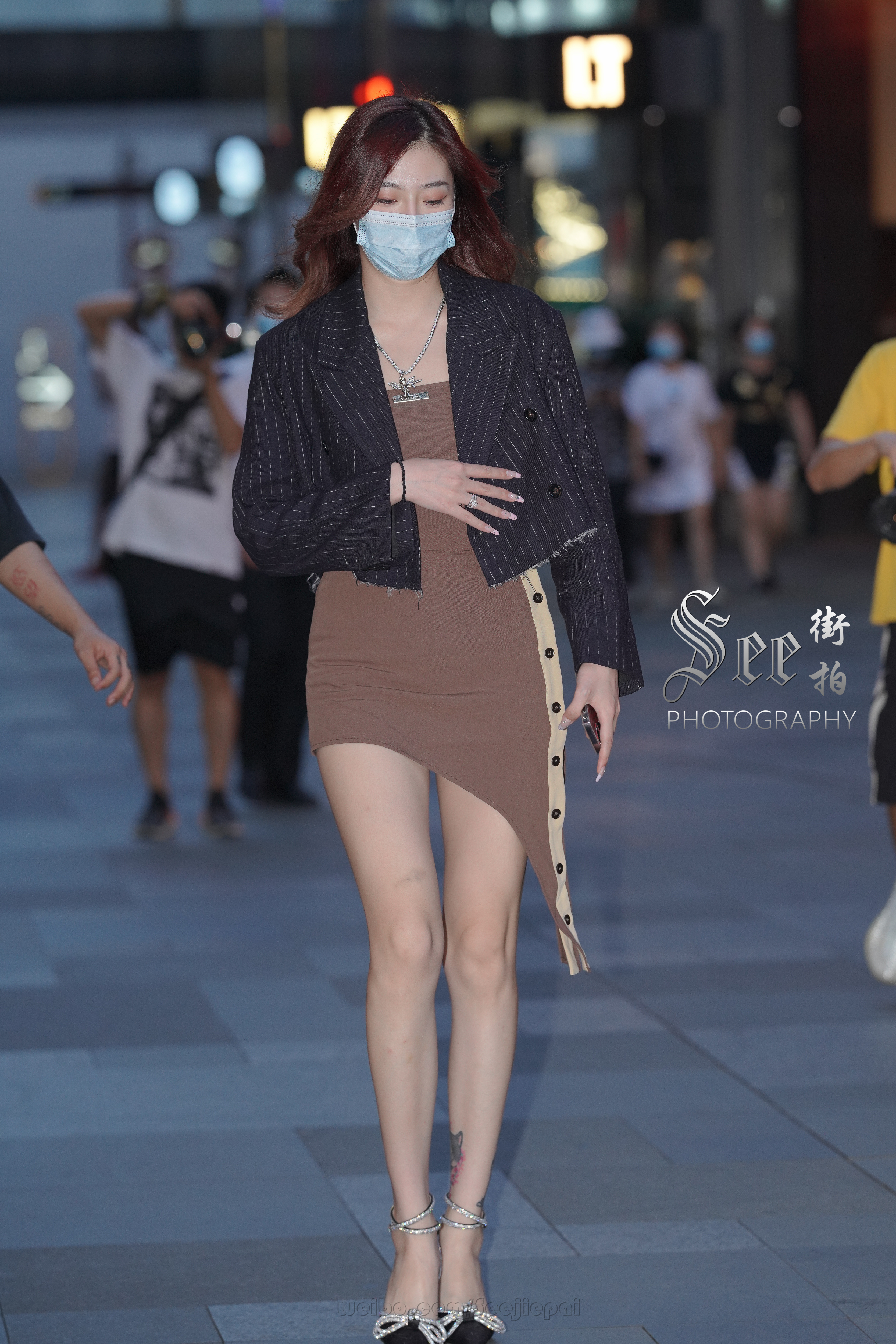 棕色针织裙，温婉甜美~~ ​​​