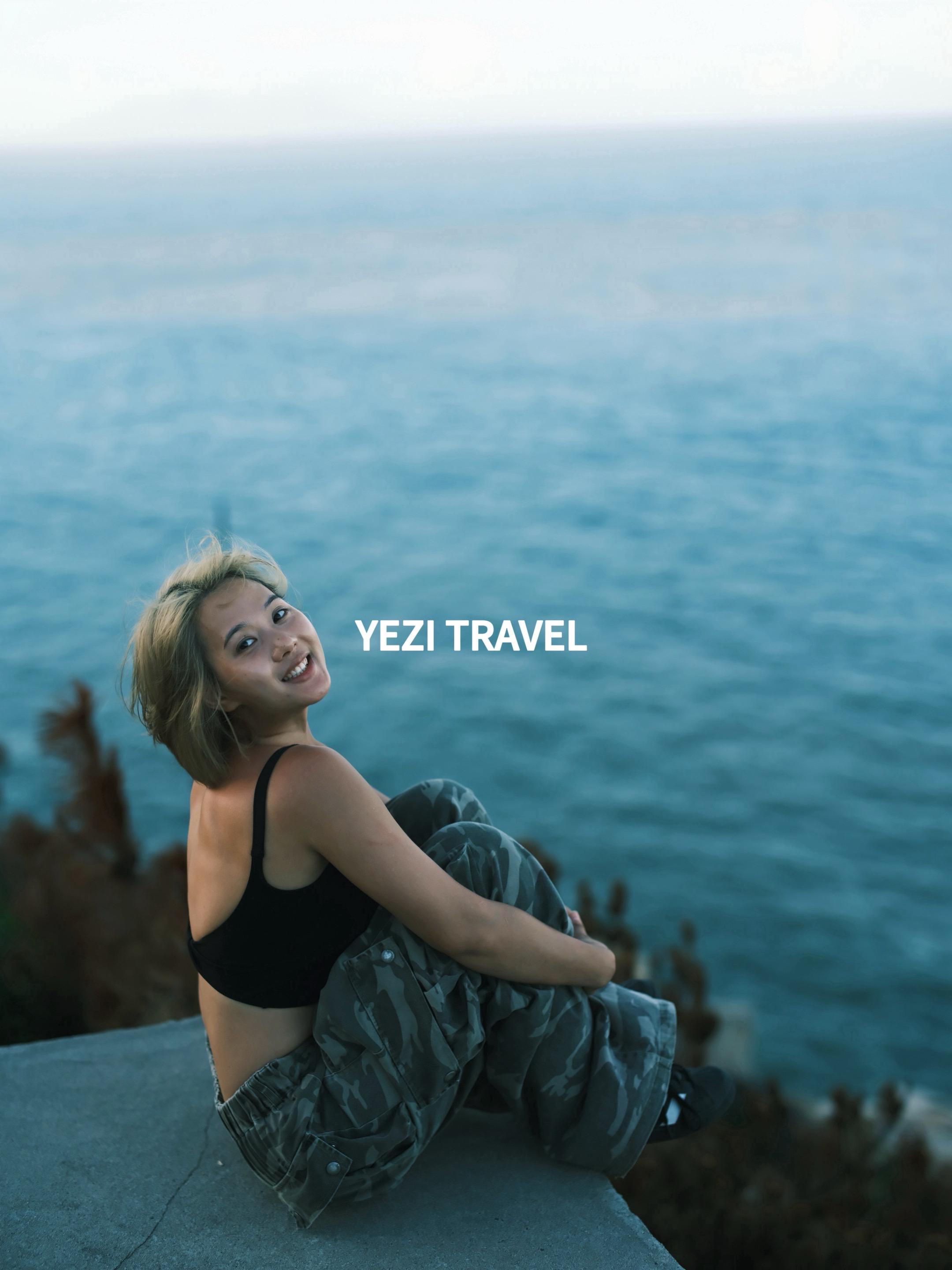 素人旅拍/一起徒步看日落的路上。