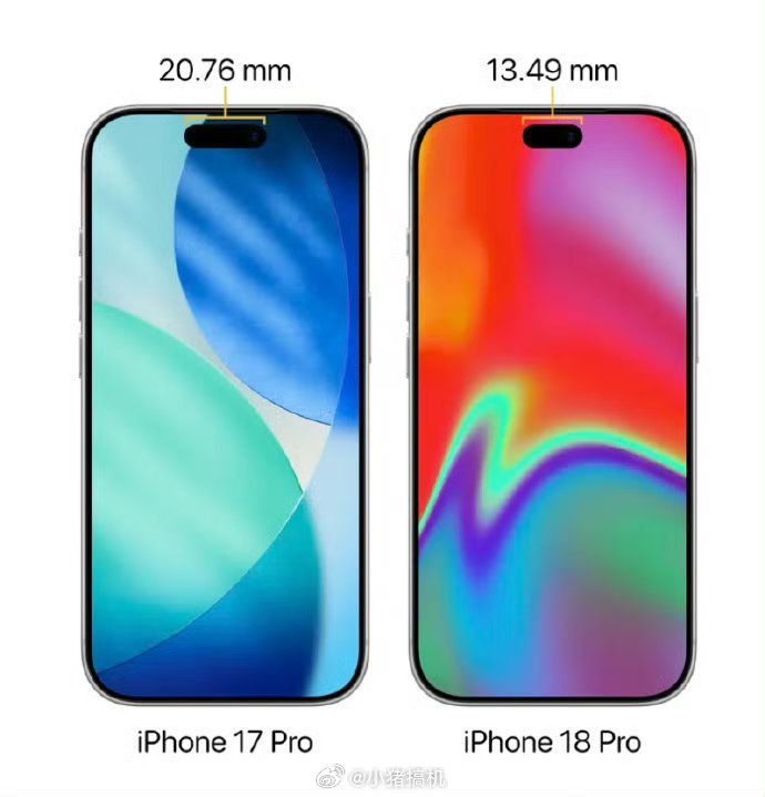 曝iPhone18Pro首发第二代灵动岛笑死，苹果这是打算把灵动岛从"岛"修成"