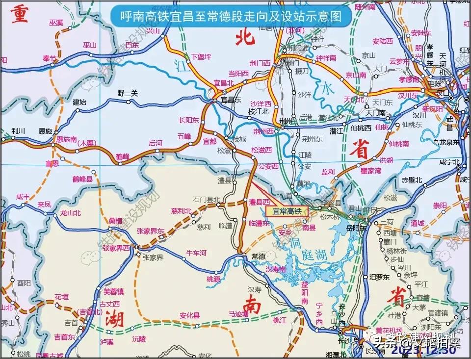 #高铁快讯# 宜昌至常德铁路最新进度:已经通过国铁集团可研审核，目前湘鄂正在进行