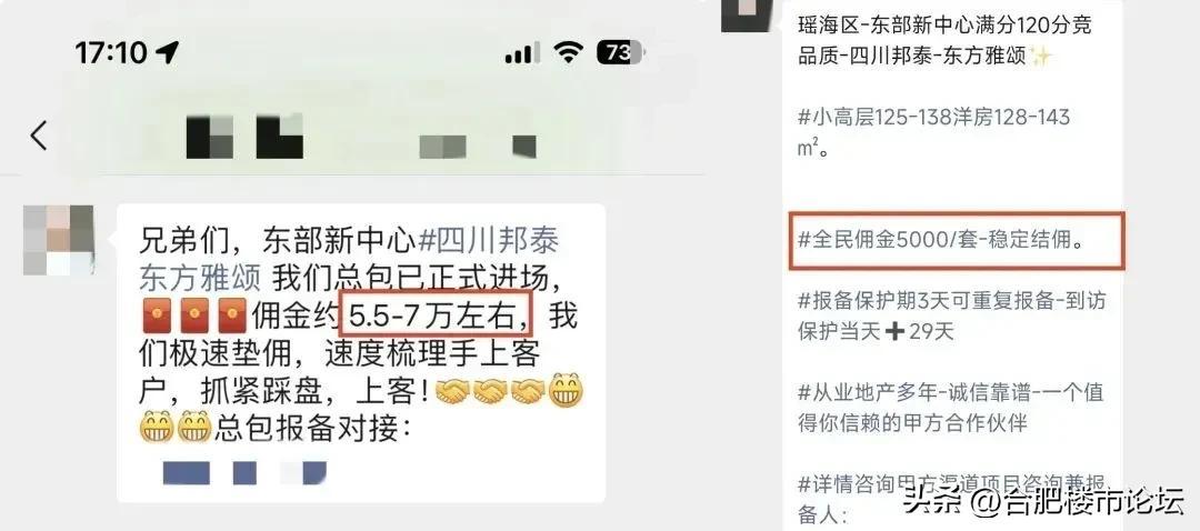 合肥瑶海区四川邦泰这个盘，去年还卖着主动提标，把大门，装修什么的标准都提高。
但