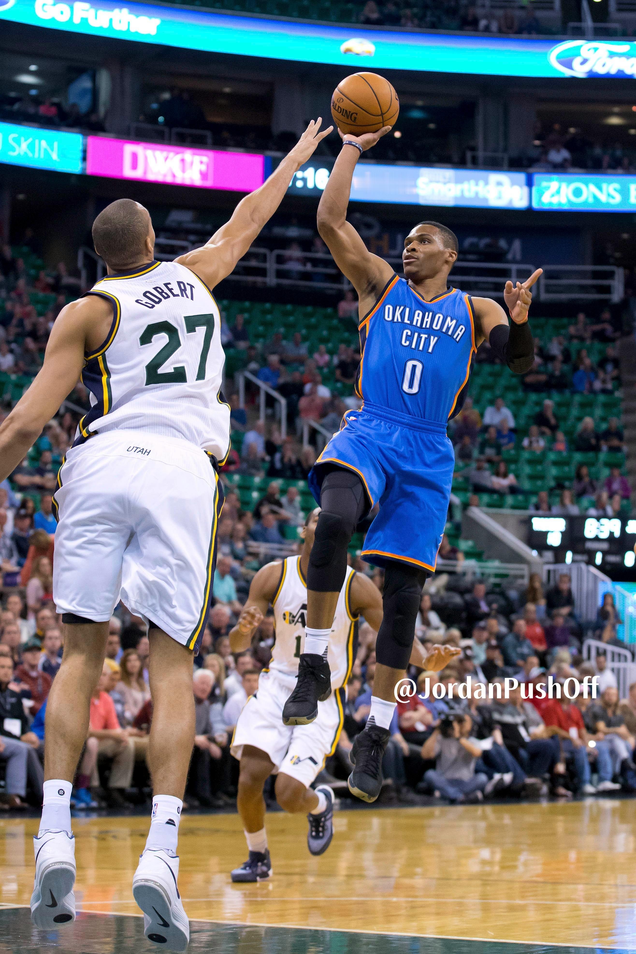 Russell Westbrook 2015nba威少威斯布鲁克 戈贝尔