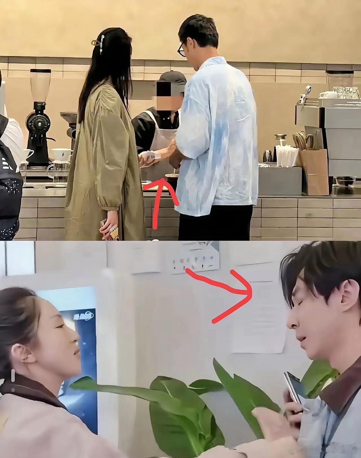 一边是王传君主动结账时，另一边张维伊正为结账与董璇争执，同样是二婚，这俩男人的细