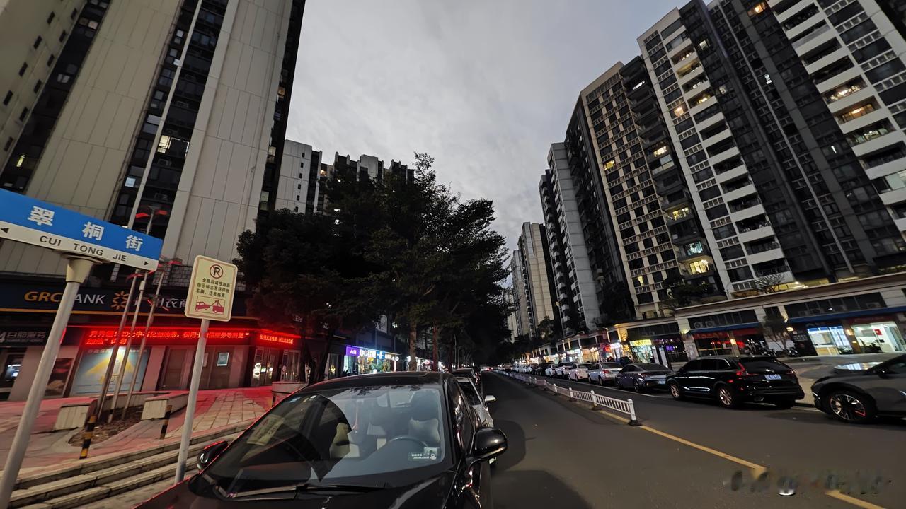 你敢信，在蕉门区府板块，凤凰湖畔，大型住宅楼盘叠翠峰中间这条叫翠桐街的市政路，竟