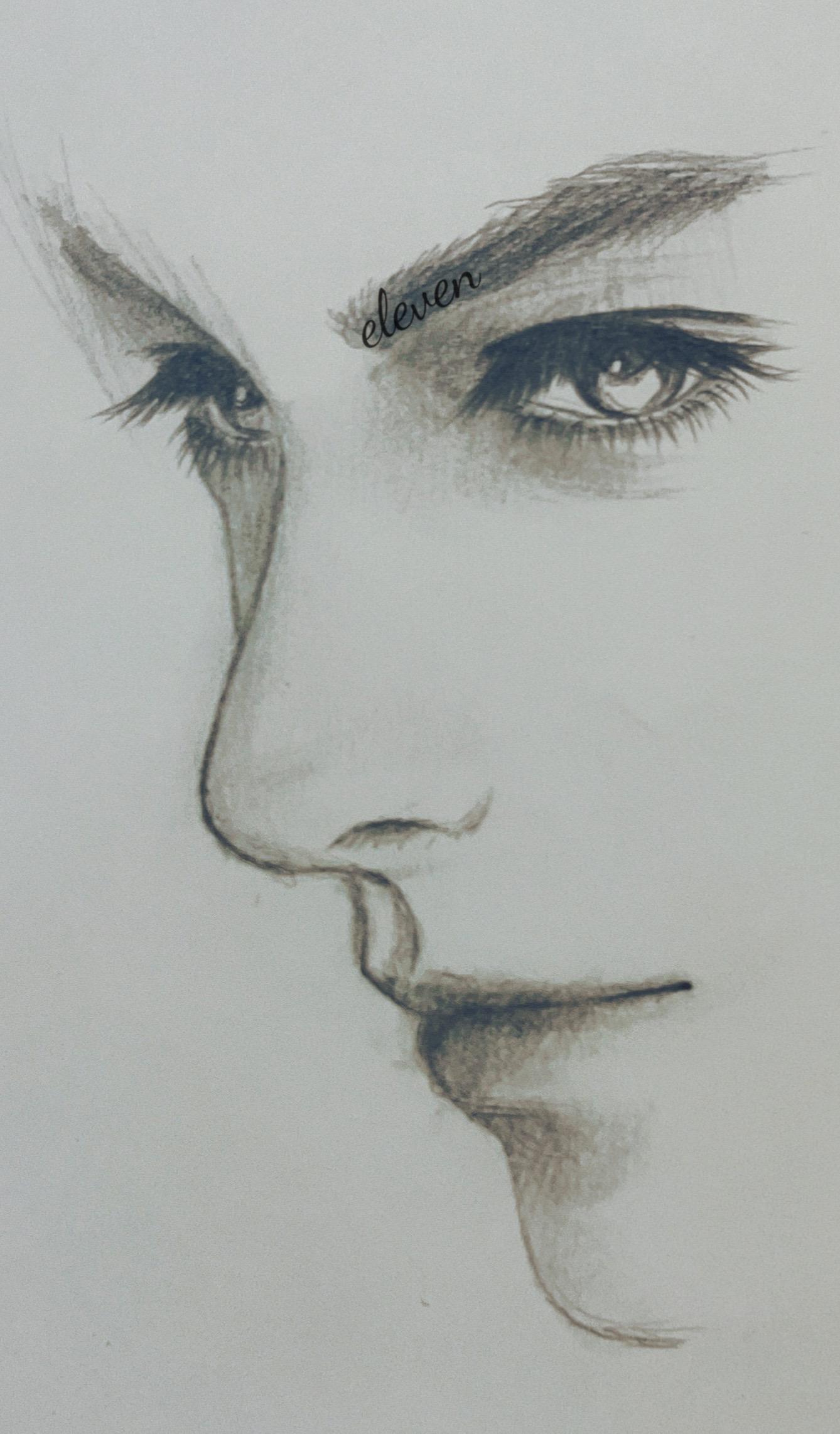 手绘 铅笔画 夏以昼