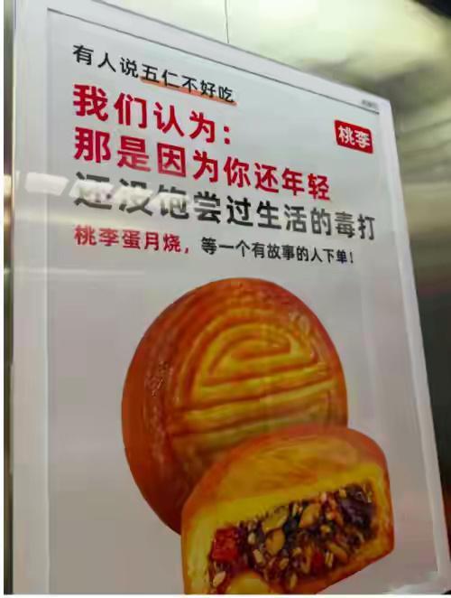 桃李面包广告 没饱尝过生活的毒打卖个月饼还要教育消费者，这家是不是太看得起自己了