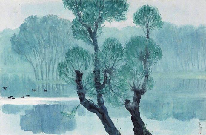 “只消山水光中，无事过这一夏。”-图｜古元 绘夏至遇见艺术