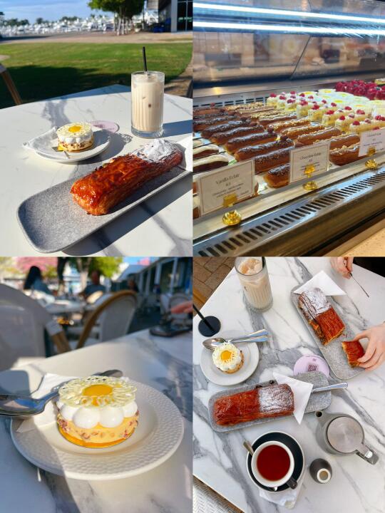 【黄金海岸美食｜看着游艇吃法式甜品的feel】
