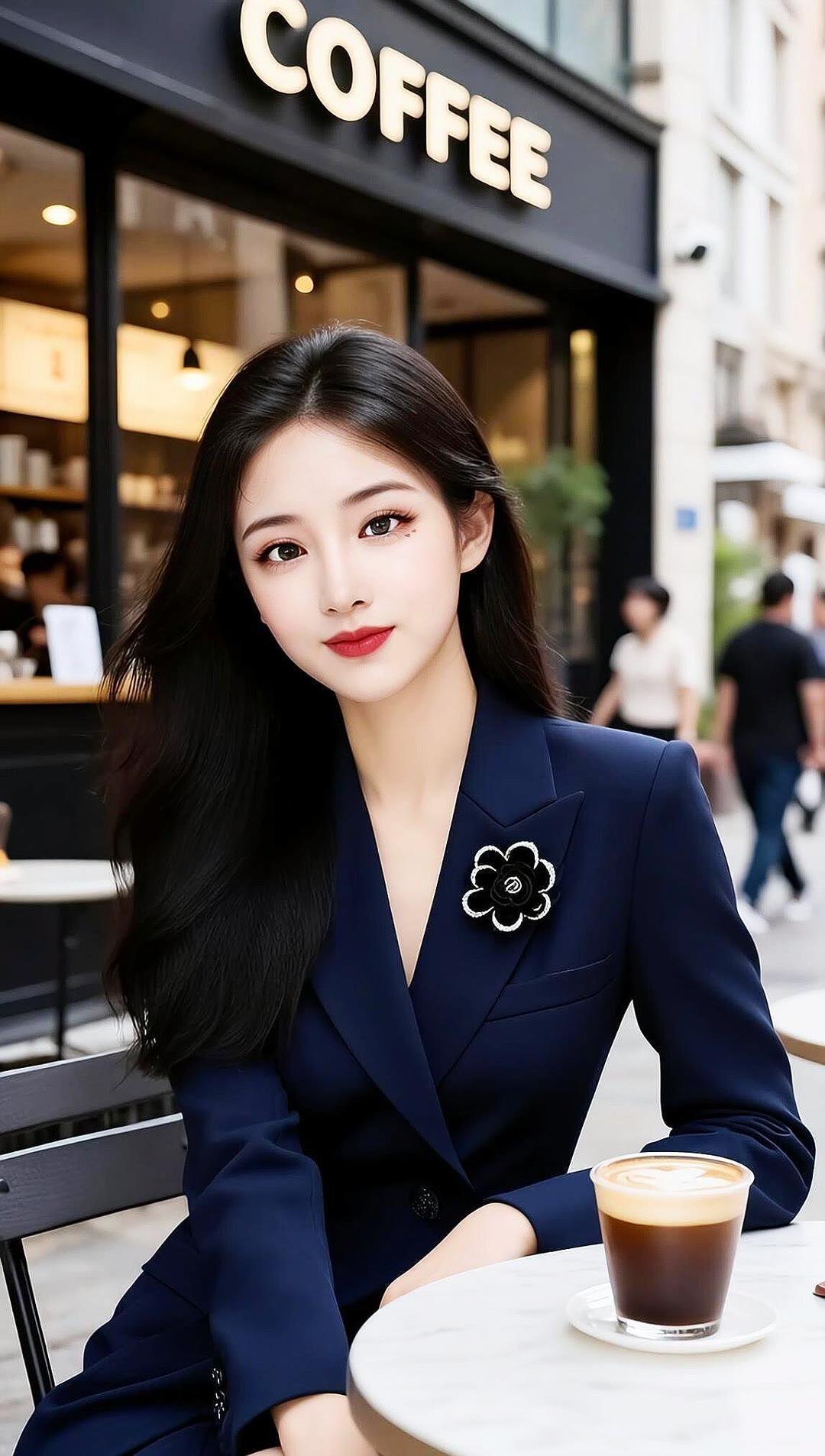 都市雅致咖啡时光，优雅白领的日常