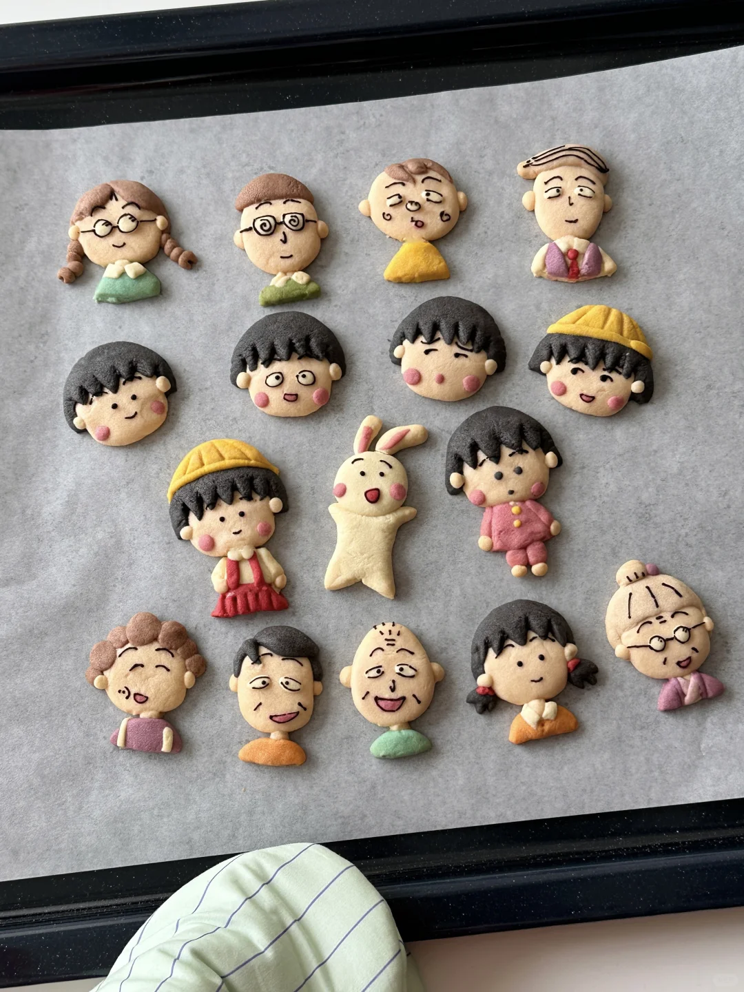 捏了樱桃小丸子曲奇饼干🍒