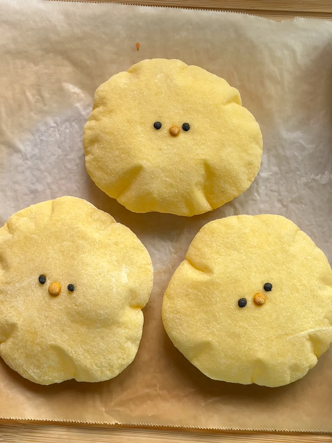 (・∀・)胖嘟嘟的小鸡玉米面皮塔饼🥙