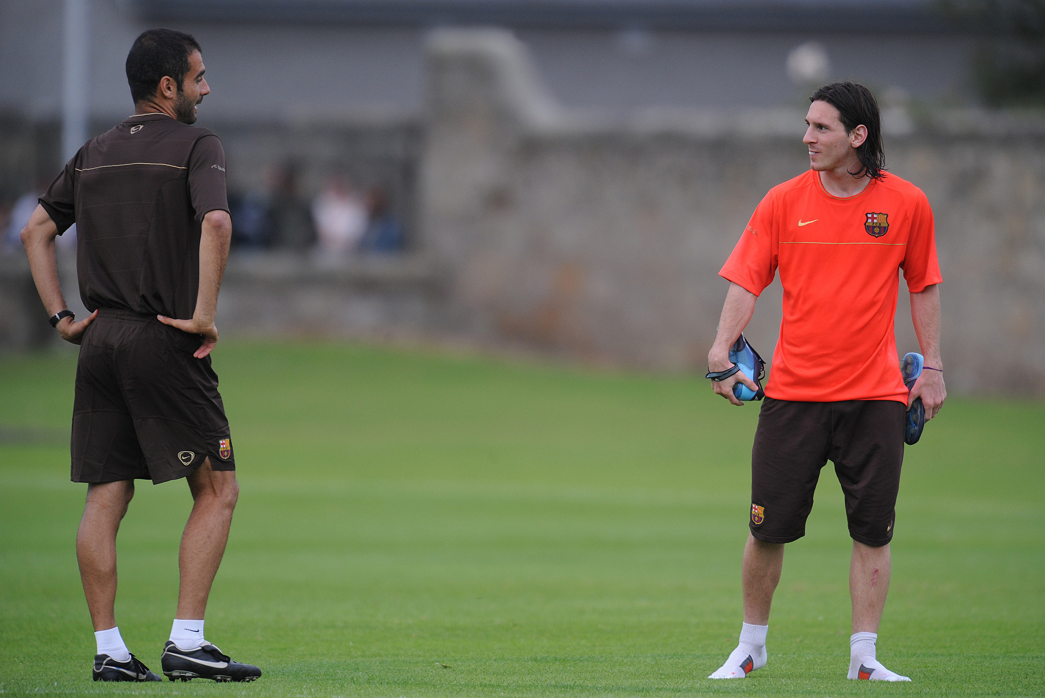 梅西和瓜迪奥拉 