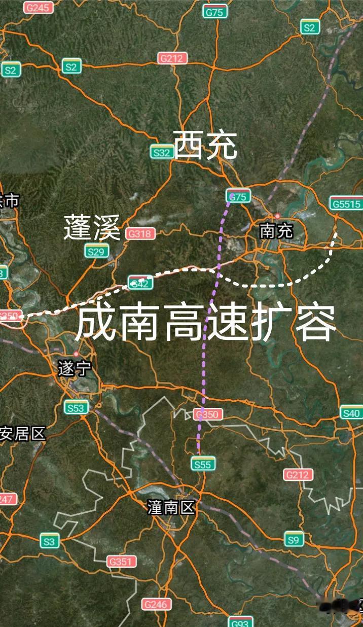 通车倒计时，G42沪蓉高速成都至南充段4改8扩容项目即将于2025年底全线建成通