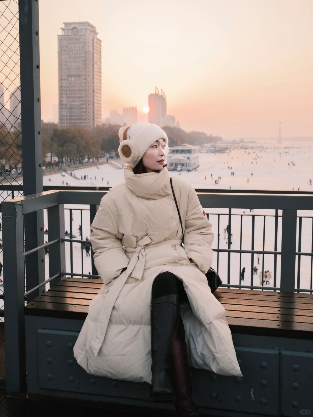 追一场哈尔滨独有的绝美浪漫落日🌇