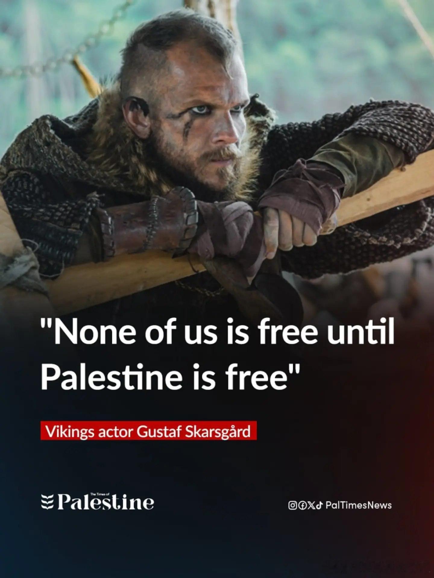 🟥瑞典演员古斯塔夫·斯卡斯加德（Gustaf Skarsgård）因在电视剧《