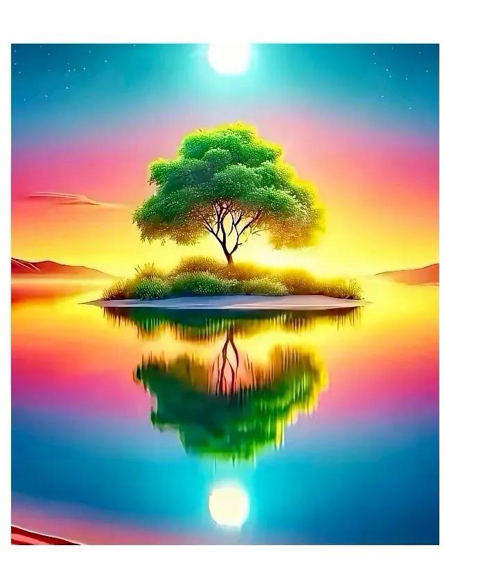 这幅图美得我咋舌，眼前一亮，真叫人心旷神怡！
