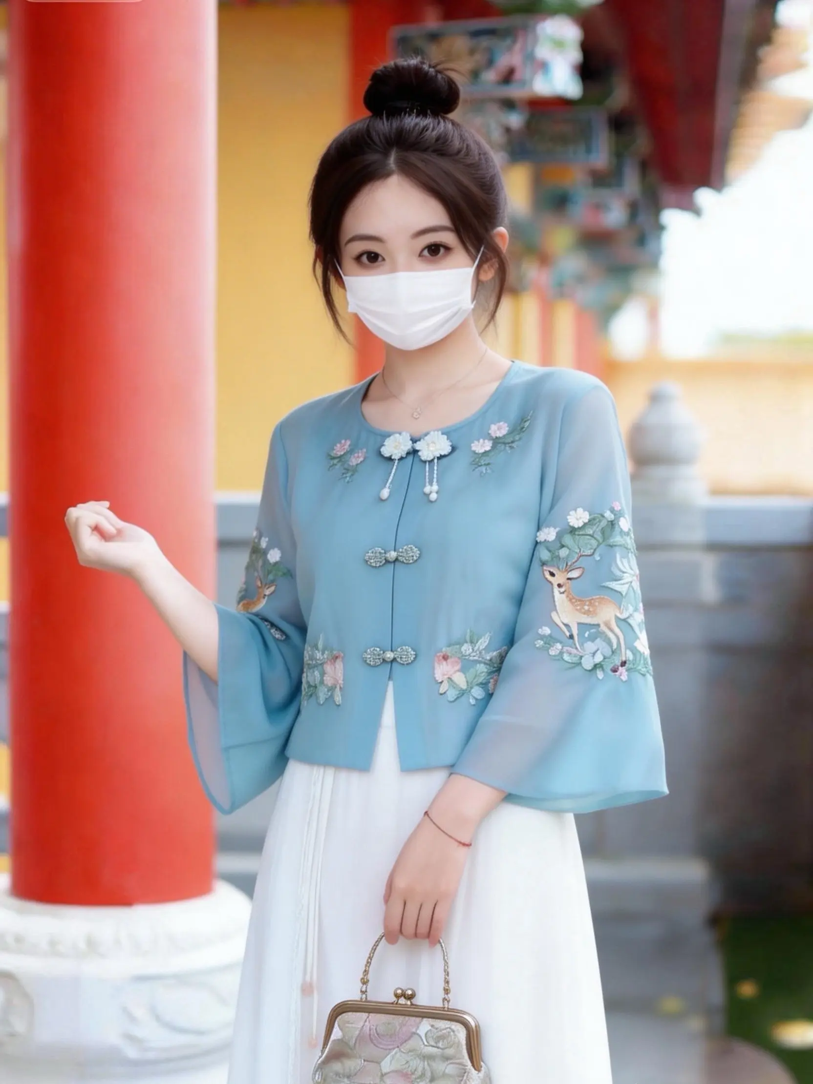 误入江南的国风少女｜这才是东方美学的温柔。一眼沦陷的新中式穿搭💙水蓝...