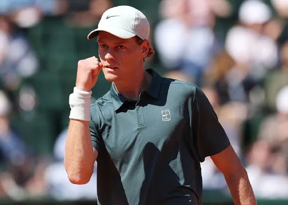 辛纳大师赛豪取20连胜 ATP1000蒙特卡洛大师赛男单1/4决赛，辛纳2-0（