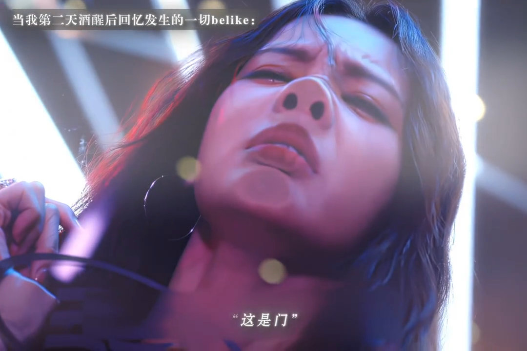 幸好李一桐鼻子是真的这个梗直接刷屏，镜头里各种表情动作都能做，充分证明鼻子是原生