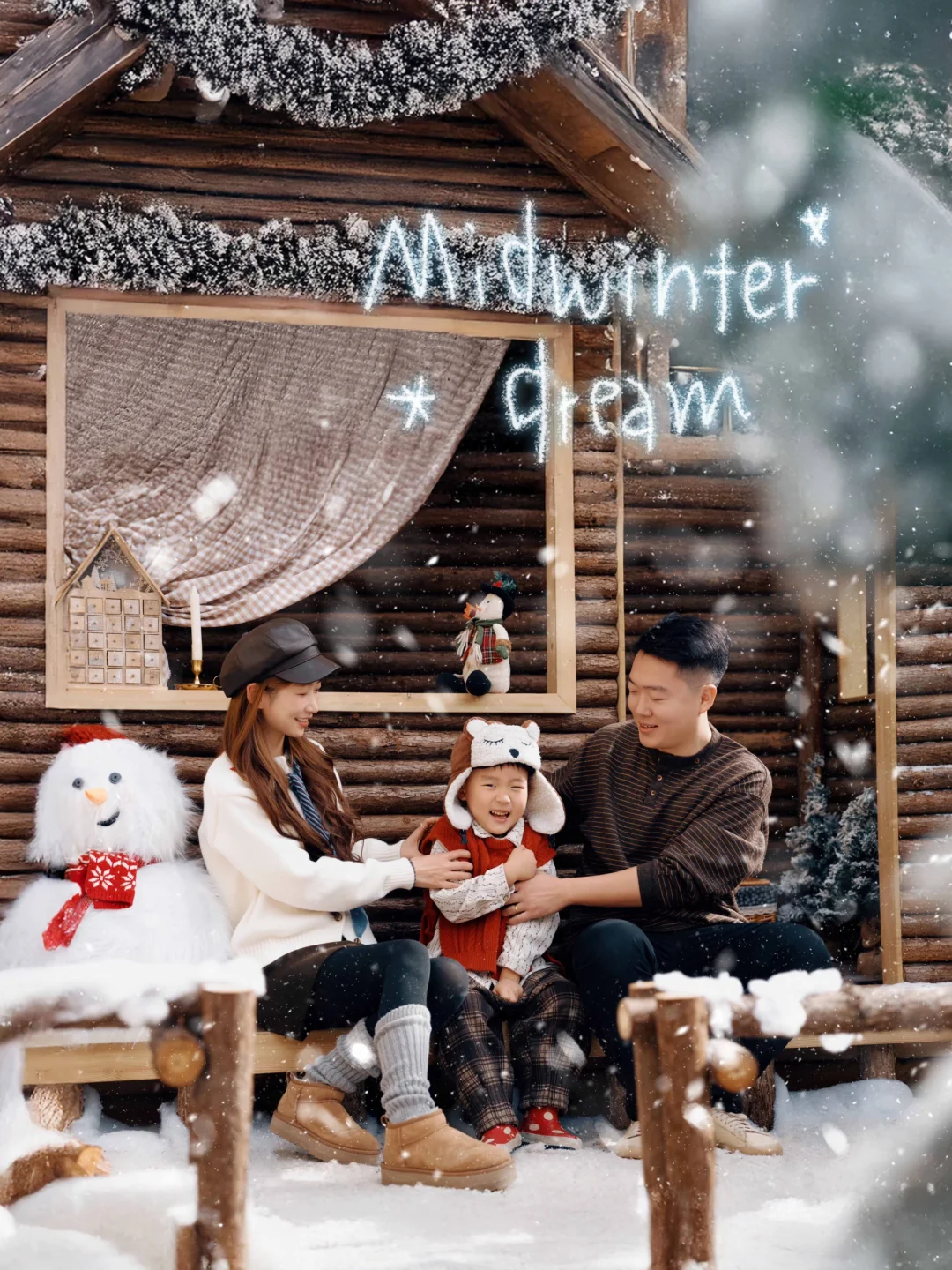 郑州亲子写真｜雪地里的童话风雪屋🎄❄️